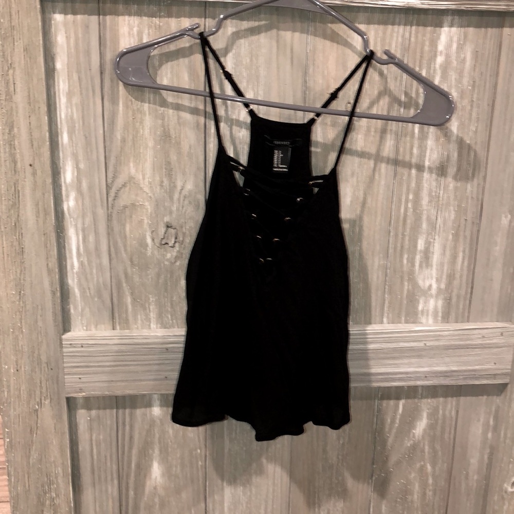 Black crop top, Small, like new